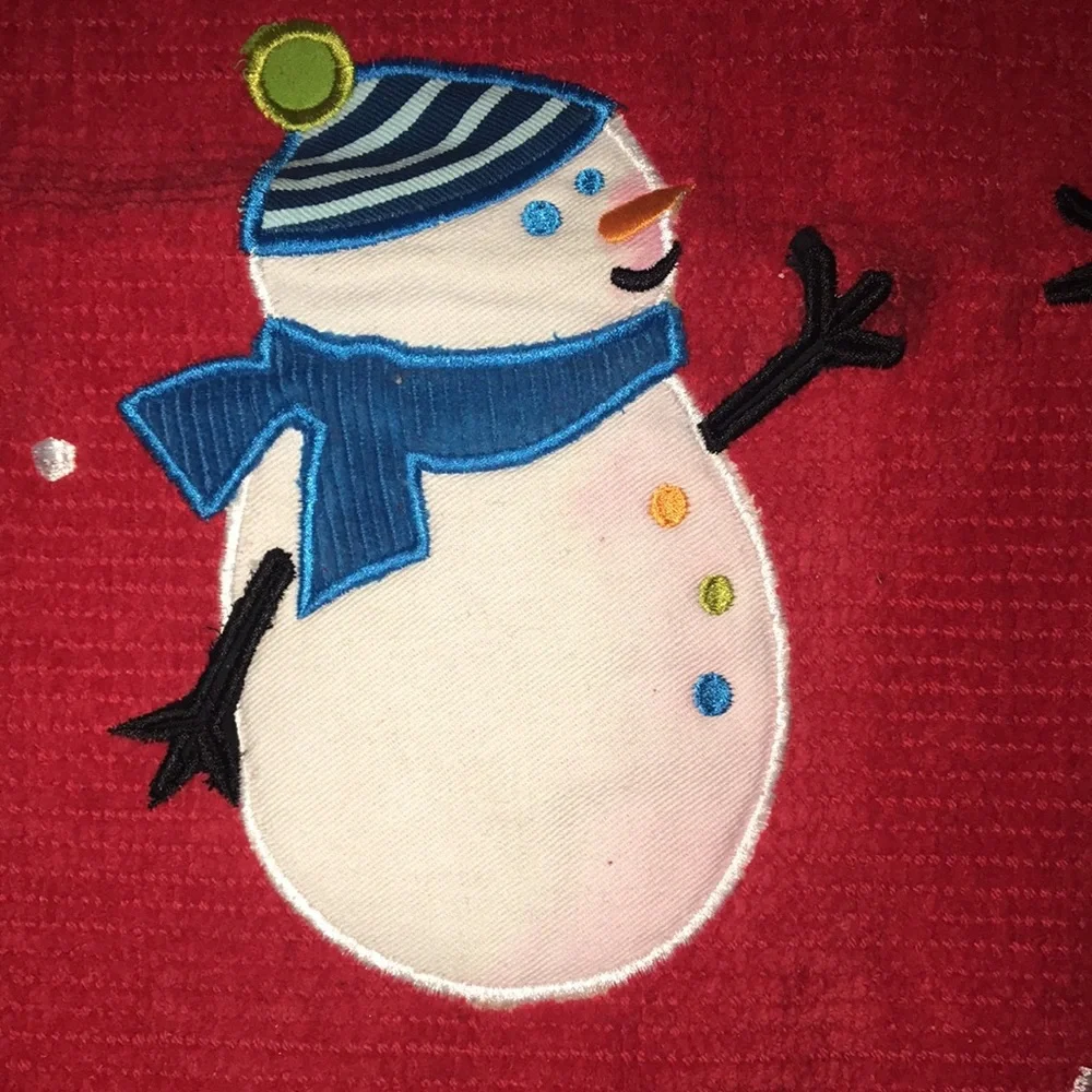 NWT Festive Snowman Holiday Rug